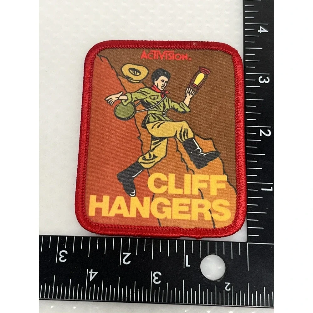 Rare Atari Video Game Vintage 80's Activision Patch‎ - Pitfall II Cliff Hangers